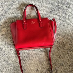 Kate Spade satchel. Beautiful red color